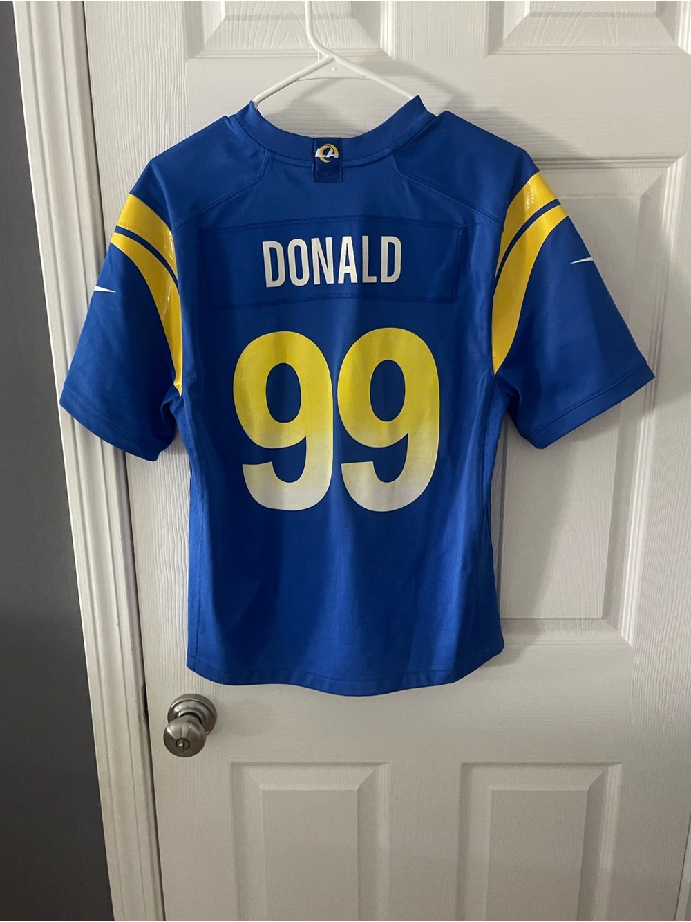 NFL Los Angeles Rams Royal Blue and Yellow Logo Jersey